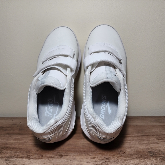 Brooks Addiction Walker V Strap White Sneakers Womens Shoes Size 9.5 Wide - Picture 8 of 11